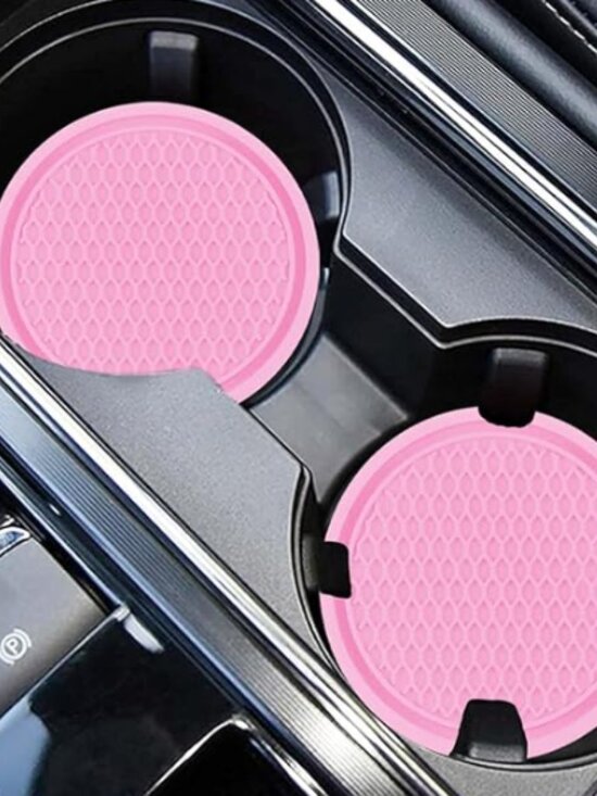 Other - New Car Coasters Black or Pink 2ct